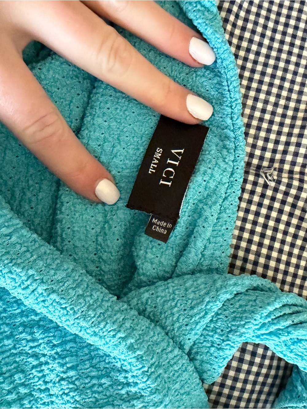 VICI Turquoise Textured Cozy Robe